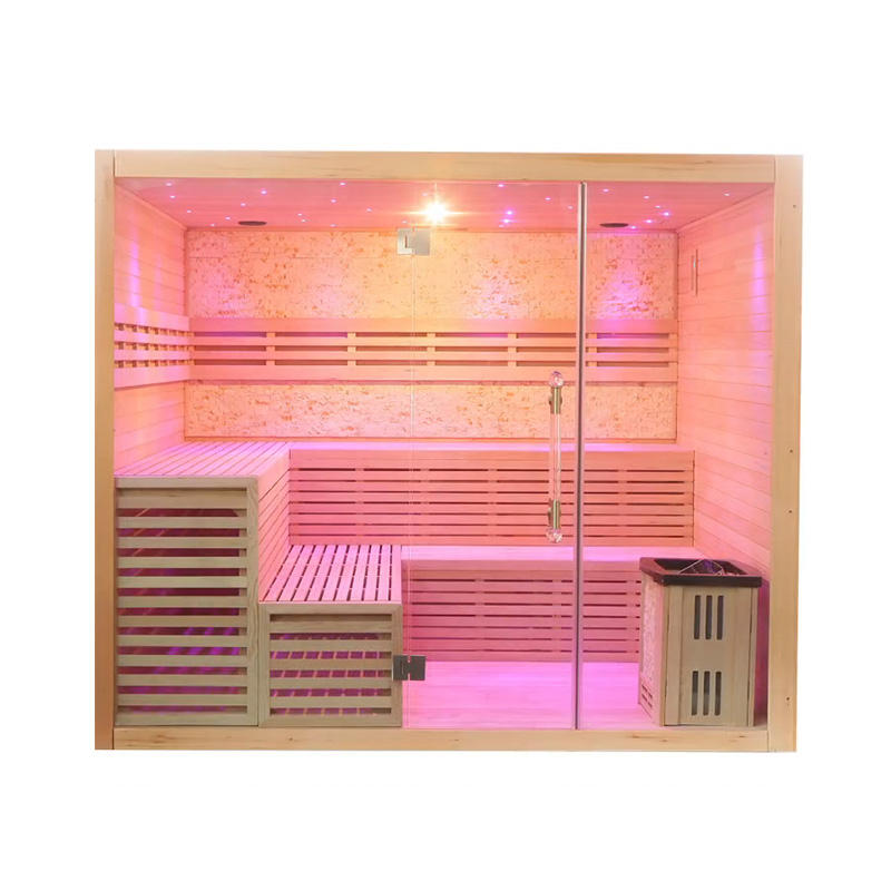 SAUNA EVOLUTION® Include Therapy Wood Traditional Steam Sauna Modern Relax 7