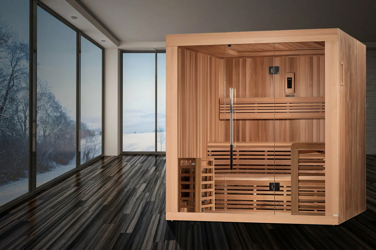 SAUNA EVOLUTION® 6 PERSON TRADITIONAL STEAM SAUNA MODERN RELAX 3