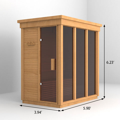 SAUNA EVOLUTION® Square Sauna Minimalist Refresh 2