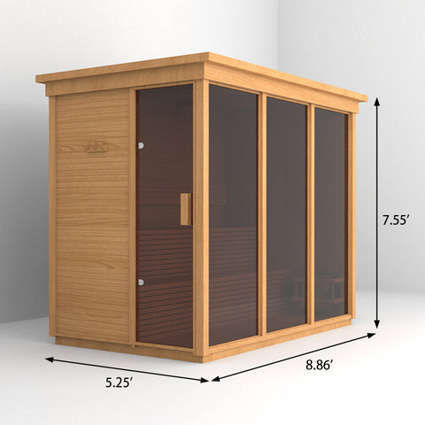 SAUNA EVOLUTION® Square Sauna Minimalist Refresh 2