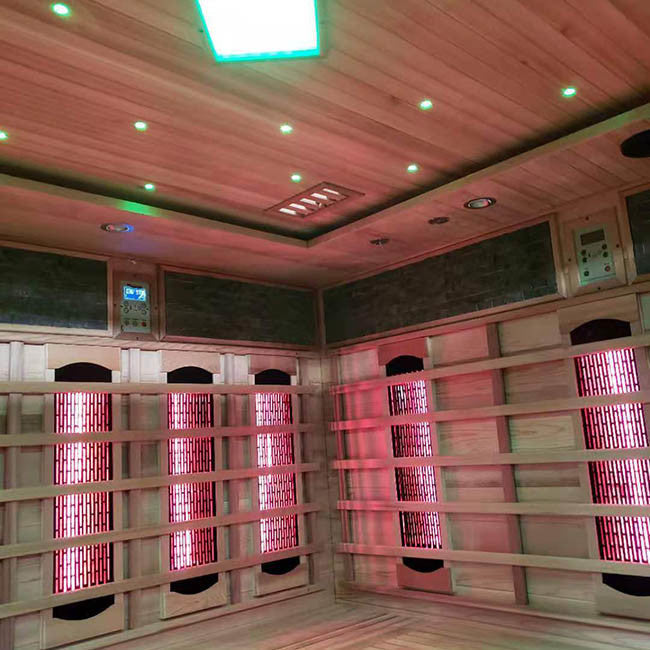 SAUNA EVOLUTIONĀ® 5-6 People Traditional Steam And Far Infrared Sauna Room Luxury 4