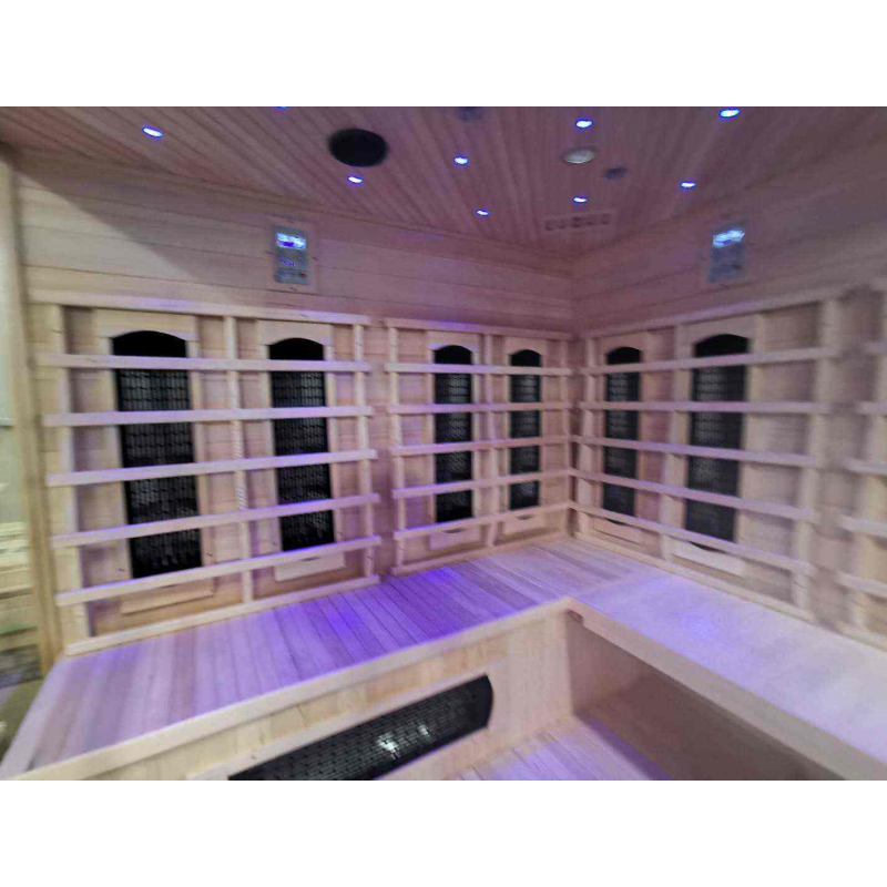 SAUNA EVOLUTIONĀ® 5-6 People Traditional Steam And Far Infrared Sauna Room Luxury 4