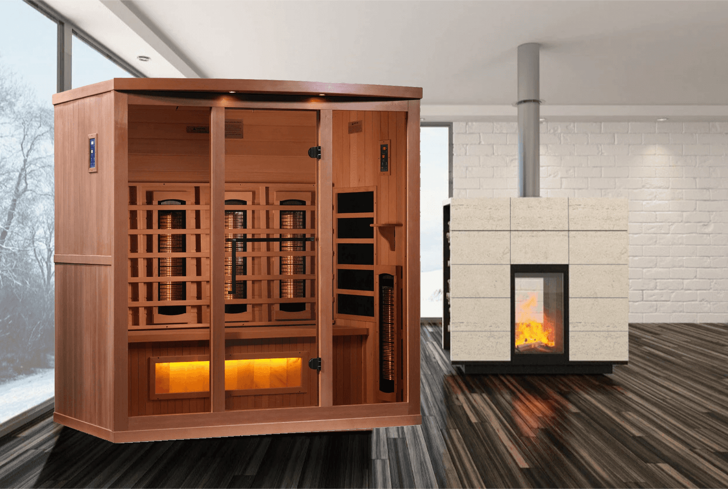 SAUNA EVOLUTION® 3 PERSON FAR INFRARED SAUNA SOOTHING 4