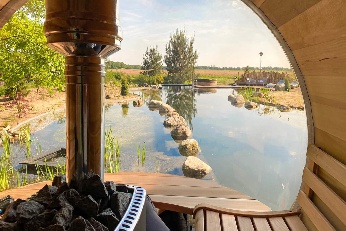 SAUNA EVOLUTION® Barrel Sauna Serenity Nature Air 4