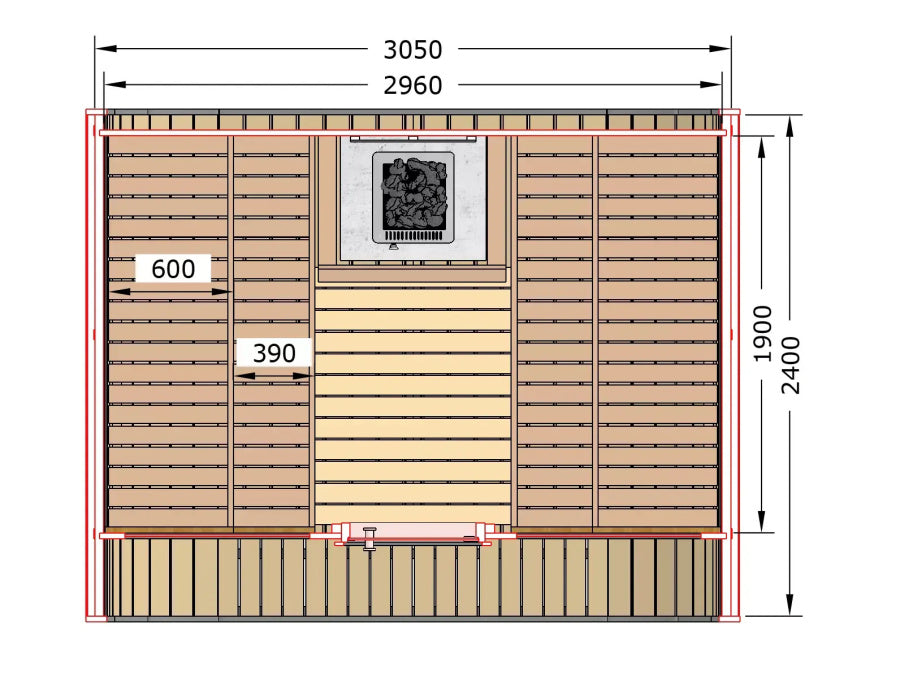 SAUNA EVOLUTION® Elegant Serenity Sauna 1