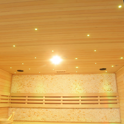 SAUNA EVOLUTION® Include Therapy Wood Traditional Steam Sauna Modern Relax 7