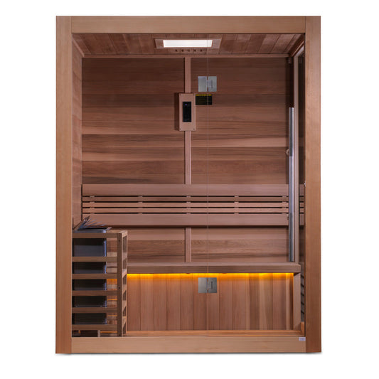 SAUNA EVOLUTION® 2-3 Person Traditional Steam Sauna Modern Relax 4