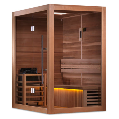 SAUNA EVOLUTION® 2-3 Person Traditional Steam Sauna Modern Relax 4