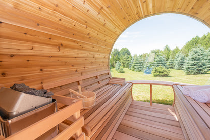 SAUNA EVOLUTION® Barrel Sauna Serenity Nature Air 4